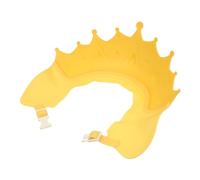 Didiseaon Cappello da Bagno Regolabile per Ragazzo Ragazza Protegge Occhi e Orecchie Materiale Pp e Tpe Design Adorabile Colore Giallo per Doccia e Bagnetto