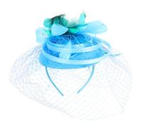 Didiseaon Cappello Da Tè Mini Cappello a Cilindro Steampunk Berretto Calvo Cappelli a Cilindro Berretto Piatto Cappelli Da Tè Beige Cachi Cappello Cappelli Da Festa Nylon Sky-blue