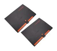 Didiseaon Cartelline per Documenti Nere 2 Pezzi in Pp Multi-strato Design a Fisarmonica e Chiusura a Bottone per Organizzare File a Casa e Ufficio