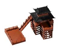 Didiseaon Casa su Palafitte 3D a Due Livelli in Plastica | Decorazione Realistica per Mini Giardino e Paesaggio, Facile da Posare, Uso Interno ed Esterno