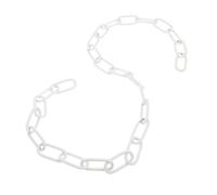 Didiseaon Catena in Ferro Bianca per Lampadario Sospensione Resistente e Facile da Installare Adatta per Lampadari di Cristallo e Stile Retrò Accessorio Pratico per Illuminazione Domestica