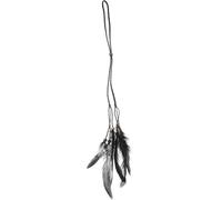 Didiseaon Cerchietto Chioma Donna Bohemien Piuma Nero in Ecopelle Leggero e Comodo per Feste di Halloween e Natale Stile Etnico Unico