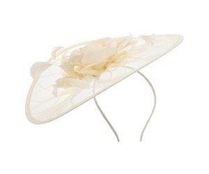 Didiseaon Cerchietto Decorativo per Eventi con Accenti Floreali Fascinator Elegante per Donna Ornamento per Capelli Leggero in Rete per Eventi Nuziali Feste in Maschera e Cerimonie Formali