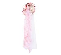 Didiseaon Cerchietto Halloween Sposa Rete con Effetto Sangue Realistico, Accessorio Versatile per Festa e Festival dei Spiriti Design Unico