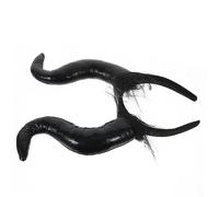 Didiseaon Cerchietto in corno del diavolo costume da corno da diavolo Copricapo costumi halloween costume halloween fascia in corno di bue puntello per decorare i stoffa Black