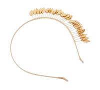 Didiseaon cerchietto in foglia d'oro fascia in foglia d'oro fascia da sposa foglia da sposa fascia per foglia sposa di foglie Nozze fascia per le donne fascia da donna lega