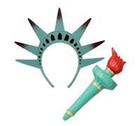 Didiseaon Cerchietto Statua della Libertà per Donna in Pu, Design Unico e Confortevole, Accessorio Halloween per Feste e Scenari di Roleplaying