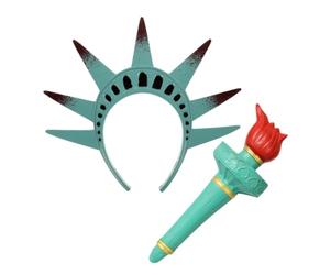 Didiseaon Cerchietto Statua della Libertà per Donna in Pu, Design Unico e Confortevole, Accessorio Halloween per Feste e Scenari di Roleplaying
