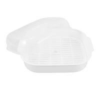 Didiseaon Cestello per Cottura a Vapore in Plastica con Coperchio, Vaporiera Rettangolare Trasparente ad Alta Capacità per Microonde, per Verdure, Pesce e Alimenti, Conserva Nutrienti