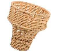 Didiseaon Cestino Intrecciato in Vimini Vuoto Cestino di Fiori in Rattan Artificiale per Picnic nel Giardino Fornitura di Matrimonio Boho Rustico