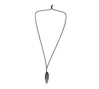 Didiseaon Ciondolo in Pietra Grezza Ortocerata Grande per Collane da Donna, Esemplare Fossile di Vita Oceanica Antica, Accessorio Educativo e Decorativo per Appassionati di Gioielli