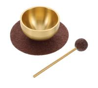 Didiseaon Ciotola Sonora Mini per Rilassamento e Equilibrio del Chakra del Cuore Set con Martello e Cuscino in Metallo Toni Puri e Armoniosi per Meditazione e Yoga