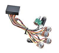 Didiseaon Circuito Preamplificatore per Basso Elettrico Componente Durevole per Strumenti Musicali Sostituzione Circuito Chitarra Linea Basso Installazione Facile