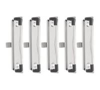 Didiseaon Clip per Appunti in Metallo Argento 5 Pezzi Multifunzionale Resistente per Casa e Scuola Portablocco e Design Minimalista