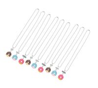 Didiseaon Collana Amichevole Ciondolo Ciambella 9 Pezzi Set Accessorio Amicizia Portatile per Ragazze Regalo Compleanno Decorativo Resistente per Viaggi e Uso Quotidiano