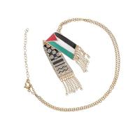 Didiseaon Collana Scarf Palestina Inossidabile Leggera e Comfortevole Design e Accessorio Unisex per Creativo e Significativo
