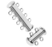 Didiseaon Connettori per Gioielli e Chiusure Braccialetti in Metallo Resistente per Kit Creare Gioielli e Collane Multiple, Fermagli Multifilo 2 Pezzi