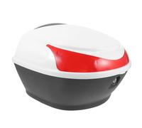 Didiseaon Contenitore per casco in plastica robusta Scatola porta attrezzi e oggetti per scooter e bicicletta Facile da installare e portatile Bianco