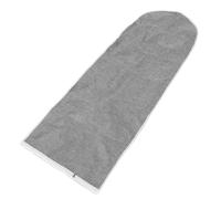 Didiseaon Copertura Antipolvere Pieghevole per Asse da Stiro Cerniera, Resistente alle Macchie, Lavabile e Pratica per Uso Domestico e Hotel, Dimensioni 145x34 Cm Grigio