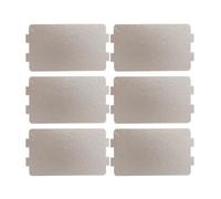 Didiseaon Copertura per Riparazione 6 Pezzi Guida D'onda in Mica per Microonde Piastra Isolante Termica Argento e Prolungamento Vita Elettrodomestico Casa