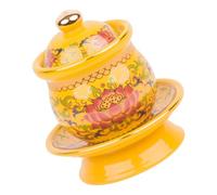 Didiseaon Coppa Ceramica per Offerte Buddhiste Design Creativo, Alta Durabilità e Facile da Conservare, per Santuario e Spazi Yoga