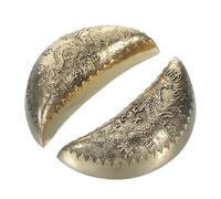Didiseaon Coppa Divinatoria in Rame Oro per Divinazione Cinese, Accessorio Spirituale Vintage a Forma di Luna, Strumento per Risposte e Decorazione in Ambienti Ritualistici