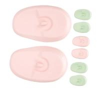 Didiseaon Copri Orecchie in Silicone Alimentare per Tintura Chioma, Protezioni Auricolari Riutilizzabili 4 Paia, Cuffia Protettiva Resistente al Calore per Ambienti Domestici e Saloni