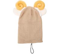 Didiseaon Copricasco da Sci Cartoon, Copertura Decorativa per Casco, Filato di Lana, Khaki, per Sci e Vacanze Invernali, Adatta alla Maggior Parte dei Caschi