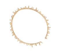 Didiseaon Corona di Halloween Dorata in Stile Gotico con Spighe Fascia Leggera e Artigianale per Feste Cosplay e Party Donna Accessorio Capelli Unico e Raffinato