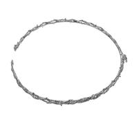 Didiseaon Corona Vintage Gotica con Strass, Design a Spine per Cosplay | Accessorio Regolabile in Lega con Finitura Brillante, per Spose e Clienti Fotografici, Diametro 15-21cm