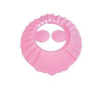 Didiseaon Cuffia da Bagno Comoda Rosa per Bambina in Eva Regolabile per Circonferenza Cranica 40-55cm con Protezione per Orecchie e Occhi per Bagnetto e Taglio Chioma