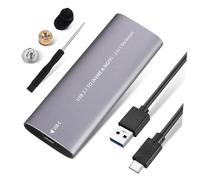 Didiseaon Custodia Hard Disk Esterno SSD Ngff Nvme Dual Protocol USB Tipo-c Portatile Piccola con per Laptop Smart Tv Trasferimento Rapido e Modalità Ibernazione Intelligente