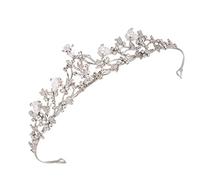 Didiseaon Da Sposa In Zircone Principessa Floreale Rotonda Per Concorsi Costumi Copricapo Con Strass Gioielli Per Con Strass Abito Vestito Diamante Nuziale
