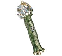 Didiseaon Decorazione Mezuzah in Metallo Vintage per Porta D’Ingresso Targa Religiosa Ebraica Compatta Design Antico Ornamento Sacro per Casa e Ufficio Protezione e Benedizione Ambienti