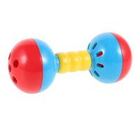 Didiseaon Double-headed Musical Hand Rattles for Toddlers Lightweight Plastic Infant Bells for Sensory Play and Wrist Coordination Development in Kids