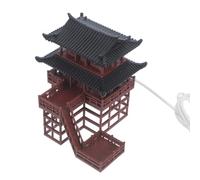 Didiseaon Edificio Luminoso in Plastica a Forma di Pagoda Antica Luci LED USB Portatile per Micro Paesaggi e Bonsai Zen da Interno, Decorazione Elegante