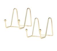 Didiseaon espositore Fotografico Supporto Piatto espositore in Filo Metallico Cucina espositori Decorativi Rack portalibri Bookshelf mensola espositiva per Piatto portafoto Metallo Golden