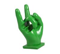 Didiseaon Espositore per Bacchette Batteria in Resina Verde Resistente All'usura Forma Gesto Mano Stile Rock per Decorazione Sala Musica