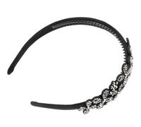 Didiseaon Fascia per Chioma da Donna con Pietre Decorative Fascia Larga Leggera Accessorio per Feste Viaggi e Uso Quotidiano Cerchietto Elegante per Ragazze e Donne