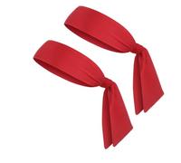 Didiseaon Fascia Sportiva Elastica Rossa Morbido e Confortevole, Design alla Moda, 2 Pezzi per Running e Basket per Appassionati di Sport