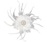 Didiseaon Fascinator Donna con Piumaggio e Velo Vintage per Tea Party e Banchetti Accessorio Capelli Elegante per Matrimoni e Feste Tema Anni Venti