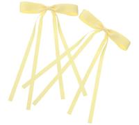 Didiseaon Fermagli per Chioma Donna Clip Grandi a Forma di Fiocco 2 Fiocco Doppio in Pizzo Leggero e Resistente Semplice e Classico, per Fidanzamento e