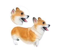 Didiseaon Figura Animale Welsh Corgi in Plastica Realistica Decorazione Figurina Educativa per Giocattolo Cognitivo per Ragazzi e Ragazze Regalo Creativo per Apprendimento e Arredo Casa