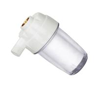 Didiseaon Filtro per Doccia e Rubinetto Cucina Bianco in Pet e Rame, Prefiltraggio Acqua Domestica, Facile da Installare, Prolunga la Vita dello Scaldabagno
