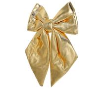 Didiseaon Fiocco Natalizio Decorativo Oro 26x19cm per Decorazioni Albero di Natale e Ringhiere Lavorazione Fine e Multiuso per Ambienti Interni