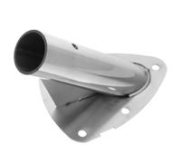 Didiseaon Flag Pole Bracket Supporto per Bandiera in Acciaio Inox, Base di Montaggio a Parete e Inclinata, Argento, per Uso Esterno, Funzione 2 in 1 Colore Casuale