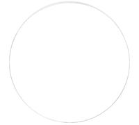 Didiseaon Foglio acrilico trasparente spesso 3 mm bordo cerchio vuoto per | Dischi rotondi in acrilico con bordo liscio, foglio trasparente, 20 cm x 3 mm, per pittura, cornice fotografica