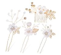 Didiseaon Forcine per Capelli Floreali Pettini Laterali per Sposi Accessori per Capelli Fiori