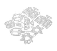 Didiseaon Fustelle in Metallo per Hanukkah Taglio Decorativo per Scrapbooking e Biglietti Stencil per Album e Artigianato DIY Resistenti e Facili da Usare per Decorazioni Festive