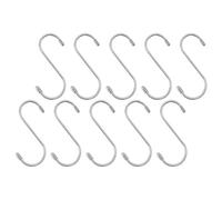 Didiseaon Ganci a S Ganci Multifunzionali Resistenti alla Ruggine e Non Facili da Piegare in Inossidabile Set 10 per Cucina, Bagno e Appendere Asciugamani